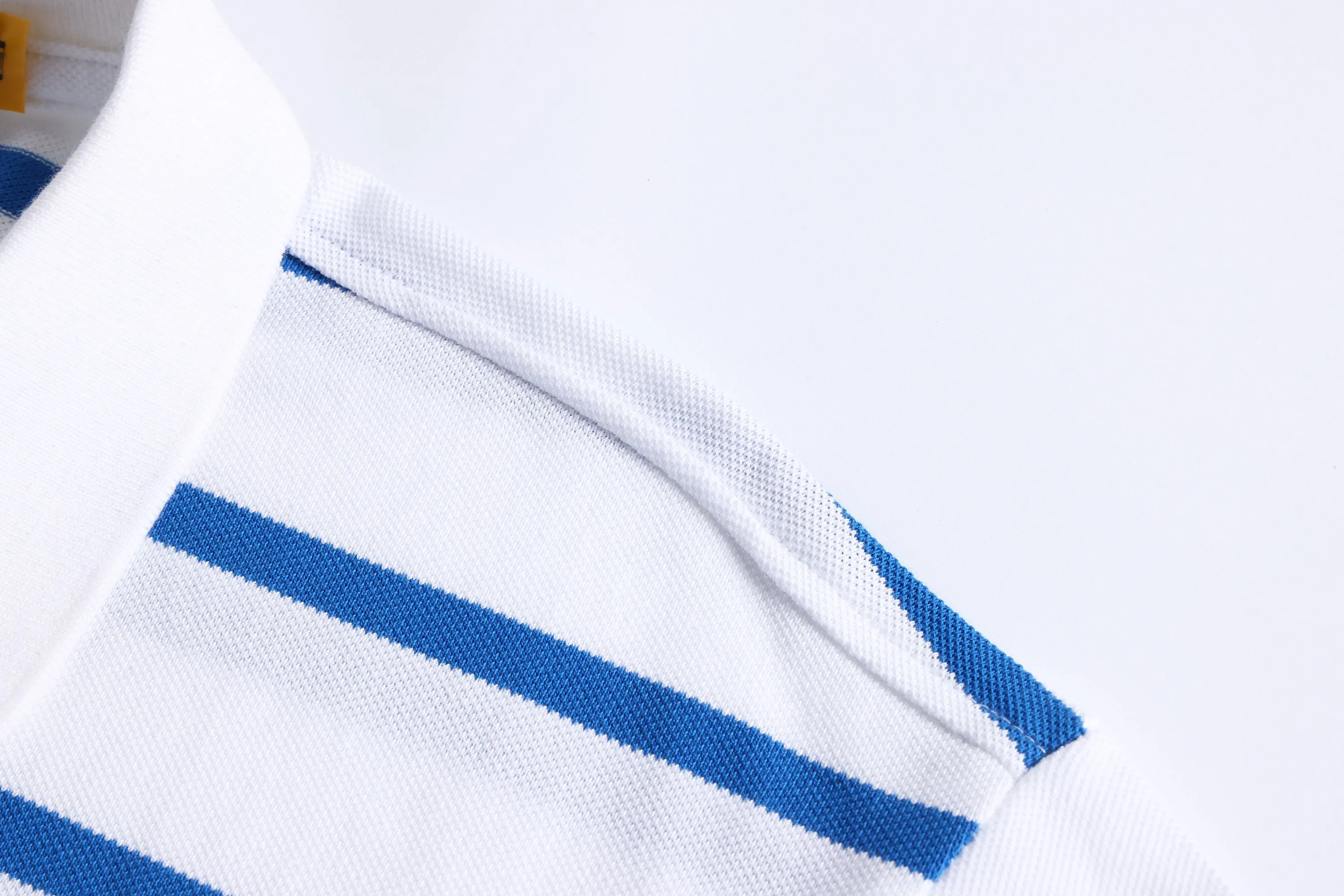 P190 Item No.: 8502 Paul polo small label pinstripe short-sleeved polo shirt (pure cotton) Size: S-XXL